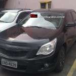 Flagra do Chevrolet Cobalt em testes no Brasil