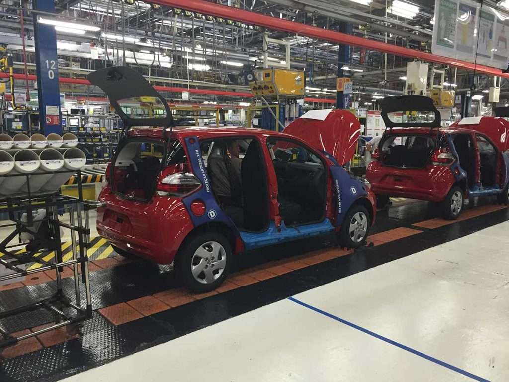 Linha de produção Fiat