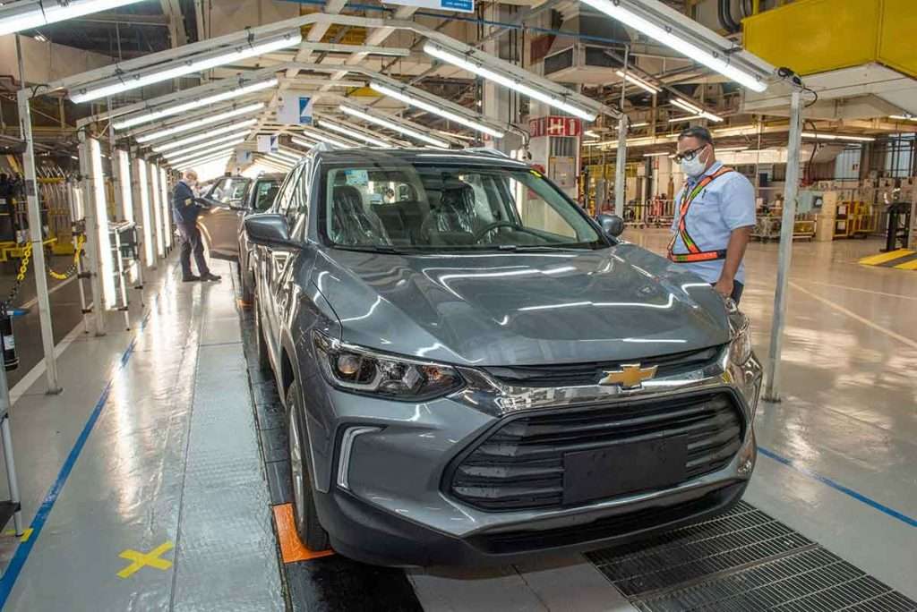 Linha de produção Chevrolet