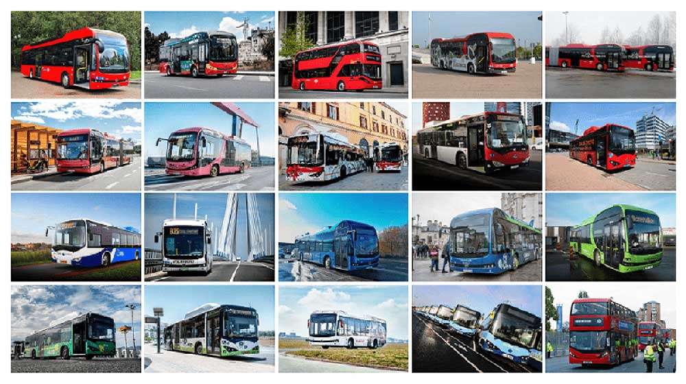 Ônibus elétricos BYD operando em mais de 100 grandes cidades europeias em 20 países.