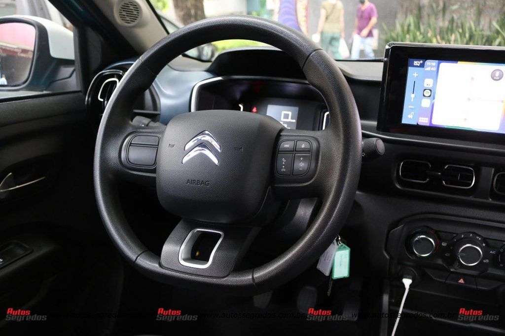 volante do novo Citroën C3 1.0 Feel 2023