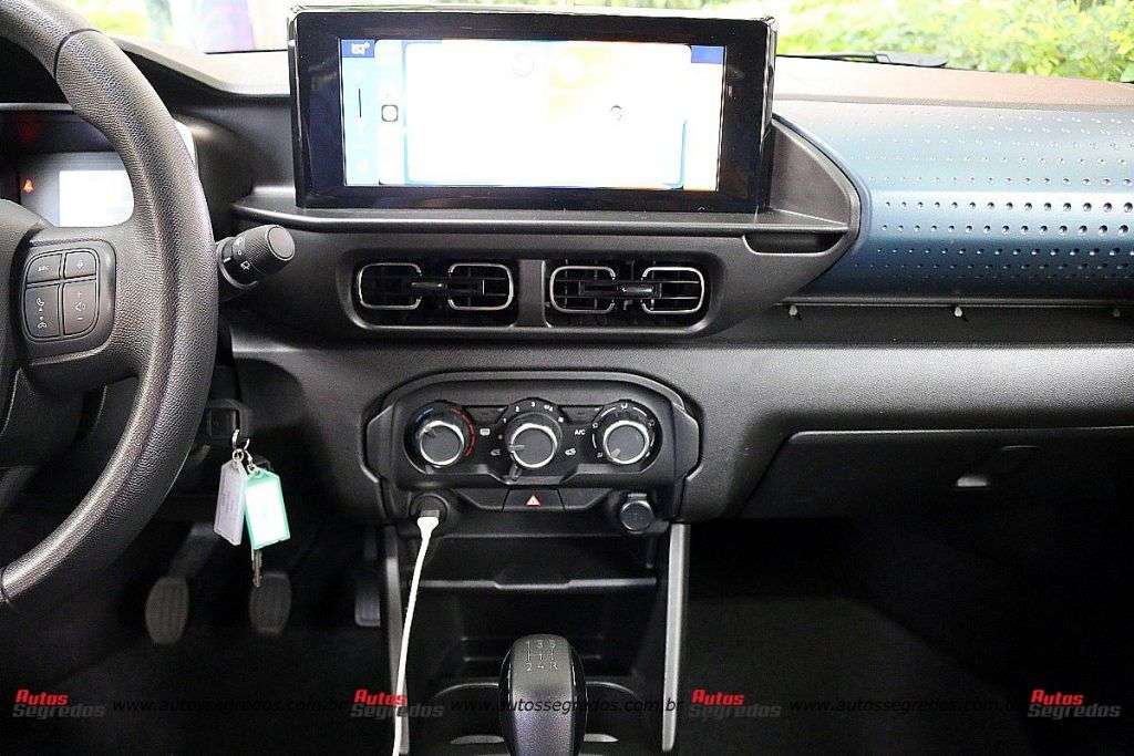 Central multimídia do novo Citroën C3 1.0 Feel 2023