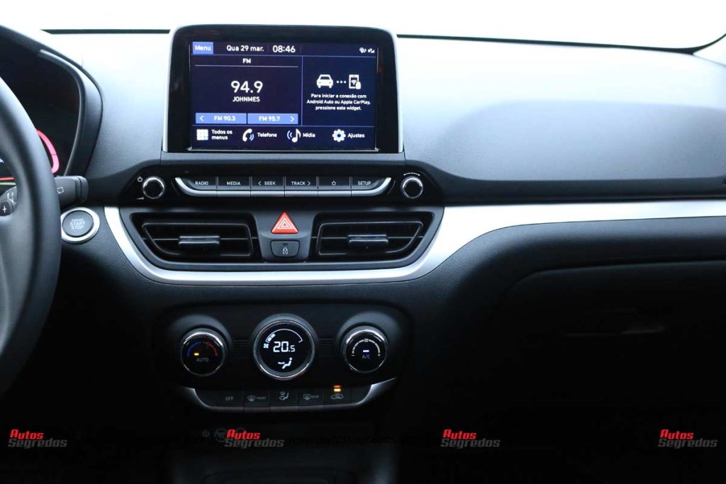 Sistema multimídia do Hyundai HB20 Platinum Plus 2023