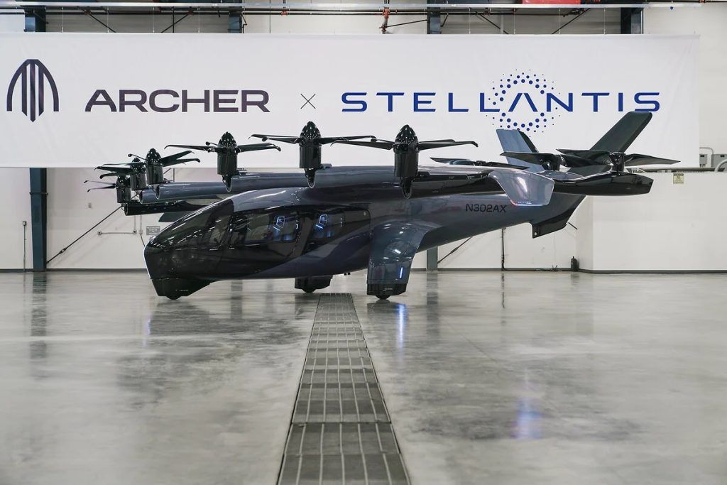 Stellantis e Archer investimentos em eVtol aeronaves elétricas